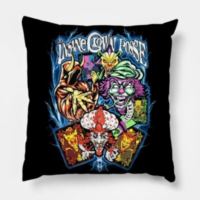 Card Game Throw Pillow Official Insane Clown Posse Merch