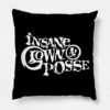 Ins Text White Throw Pillow Official Insane Clown Posse Merch