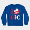 I Love Coc Crewneck Sweatshirt Official Insane Clown Posse Merch