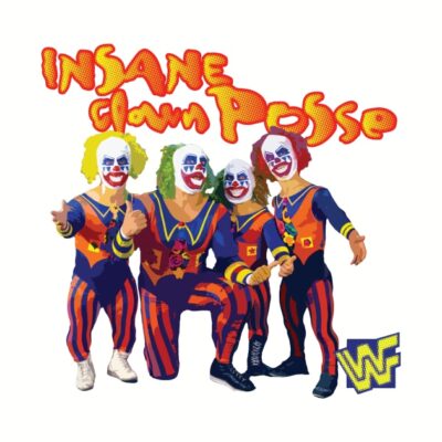 Mini Clown Posse Old School Rasslin Throw Pillow Official Insane Clown Posse Merch