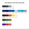 tank top color chart - Insane Clown Posse Store